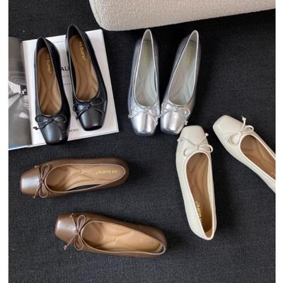 Elegante Damen Schleife Ballerinas Lässige Mary Jane Schuhe Mode Flache Slipper Damen Ballerinas Weiche Schuhe Zapatos Mujer