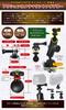 Motorcycle Smartphone Camera Mount Set Tough Standard RAM Mount Compatible Part Mount Set GOROPRI Holder, Scooter/Bicycle A, Clamp, Arm, Anti-Drop