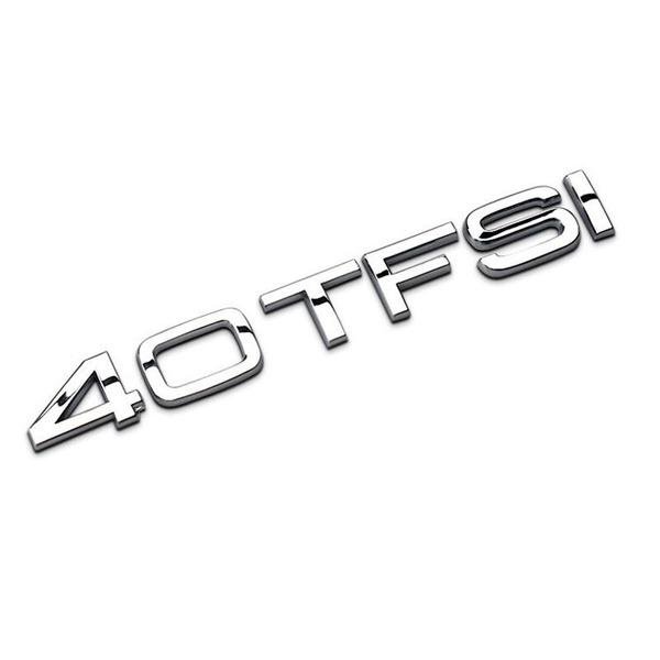 Car Rear Trunk Emblem Tail Decoration TFSI Badge Sticker