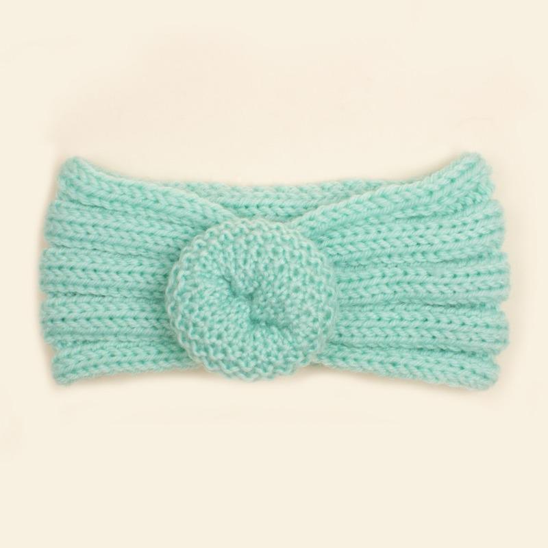Autumn and Winter New Baby Wool Donut Hair Accessories, Children's Knitted Wool Headband, Baby Headband