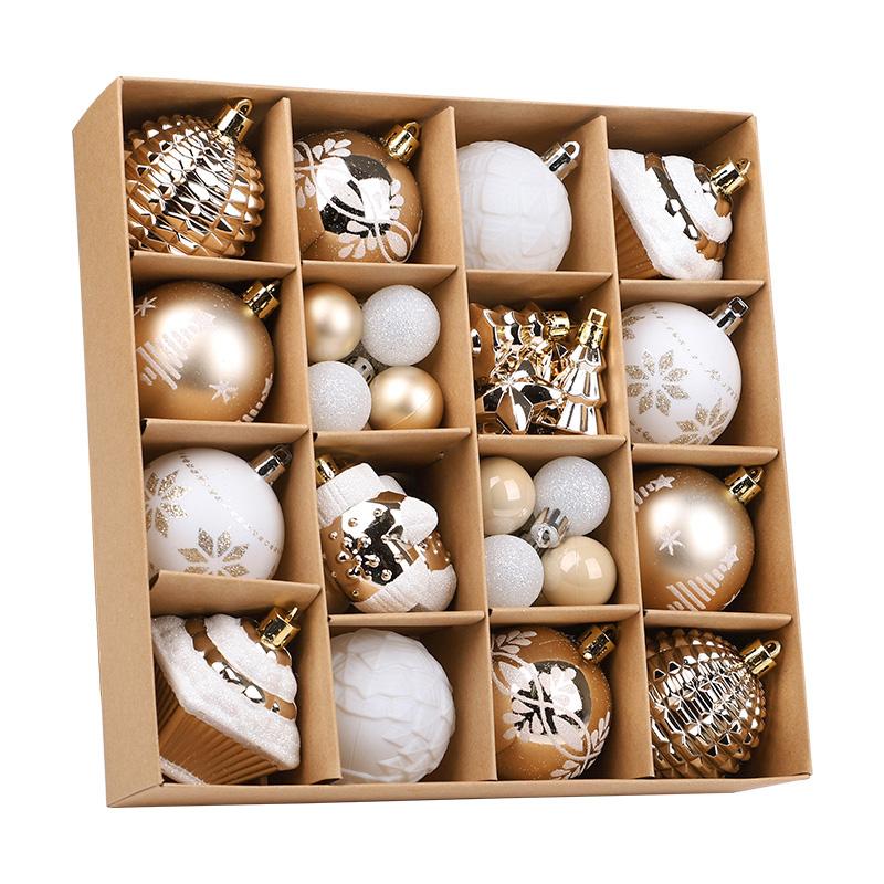 42PCS 6CM Christmas Ball Xmas Tree Hanging Pendant Ornaments 2025 Christmas Home Decoration Supplies 2026 New Year Party Gifts