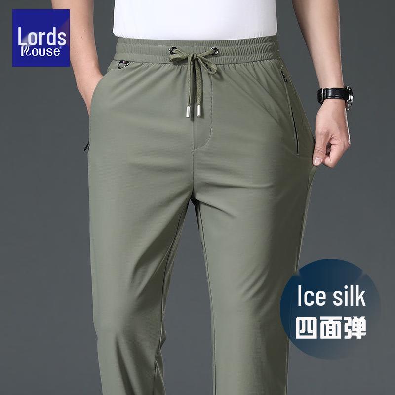 Luozi Men s Straight-Leg Relaxed Fit Casual Sports Pants 2XL