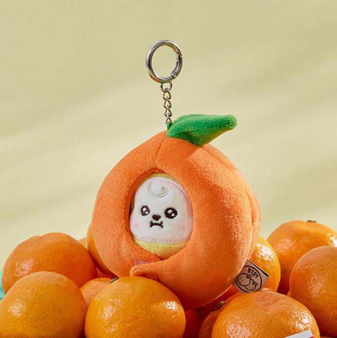 BT21 Baby Orange Party Mini Toy Keyring Set – 6 Characters