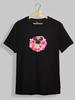 Black Pug LOVE Print T-shirt
