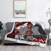 Blue Eye Samurai Blanket Soft Warm Flannel Throw Blanket Bedding for Bed Living Room Picnic Travel Home Sofa