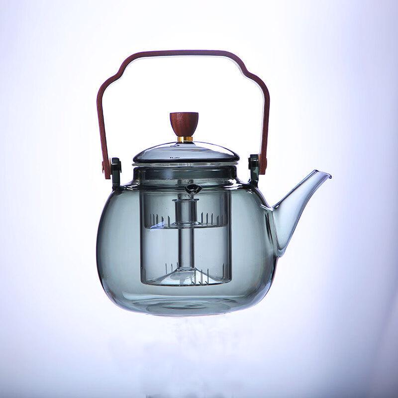 Yipan High Borosilicate Glass Teapot with Lifting Handle