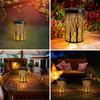 New Solar Lamp Wrought Iron Lantern Retro Garden Lamp Hollow Atmosphere Lamp Lawn Lamp Outdoor Waterproof Decorative Lamp