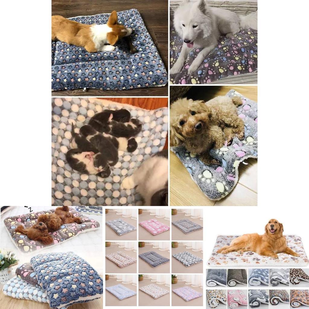 Cozy Plush Pet Mat Non Shedding Thick Double Sided Dog Bed Warm And Soft For All Seasons