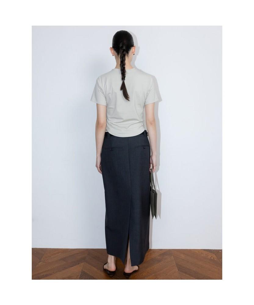 Diaepeocheo Cotton Fitted Top Gray (Ta6242A013)