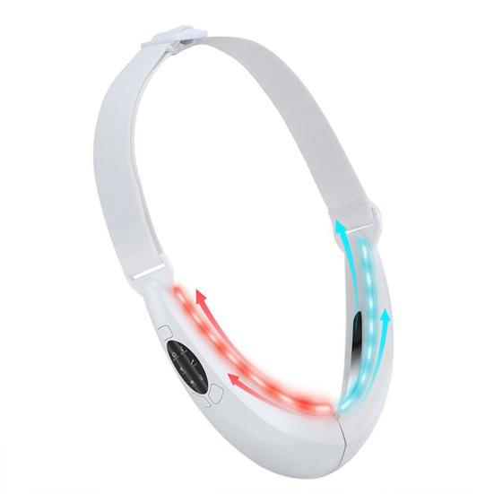 Yousheng 1 Set Face Slimming Device Skin Firming Reduce Double Chin Micro Current Red Blue Light Face-lifting V Face Massager Female Supply