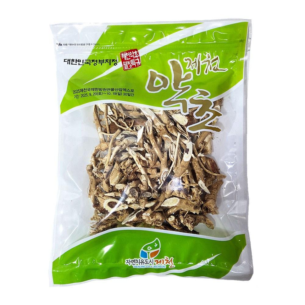 Jecheon Medicinal Herb Puria Jecheon Astragalus, 5-year-old Small 250g, 5-year-old Medium 300g, Cut and Roasted, Whole | 600g 1 pc