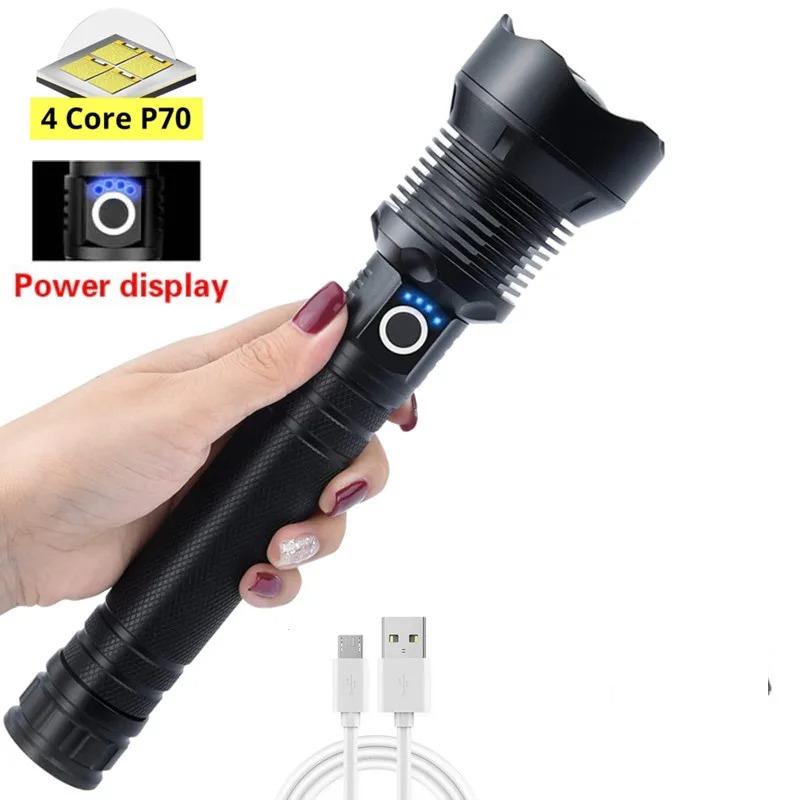 

Супер Яркий Xhp70.2 Xhp50 Фонарик Фонарь USB Перезаряжаемый Зум Светодиодный Фонарь Батарея 18650 или 26650 для Кемпинга На Открытом Воздухе no battery
