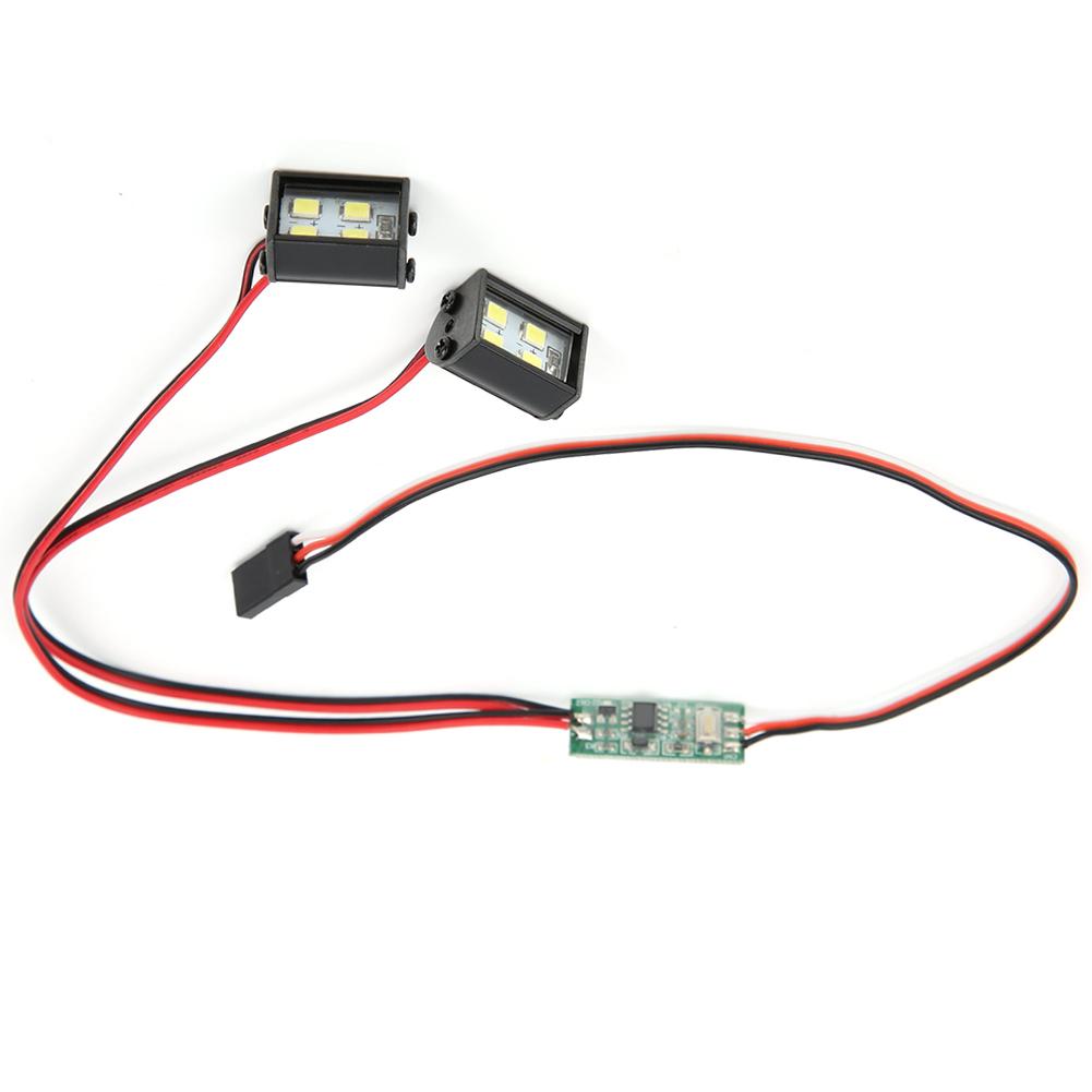 RC Model LED Headlight Plastic Accessory for TRX4 SCX10 1 10 Crawler Overland Car