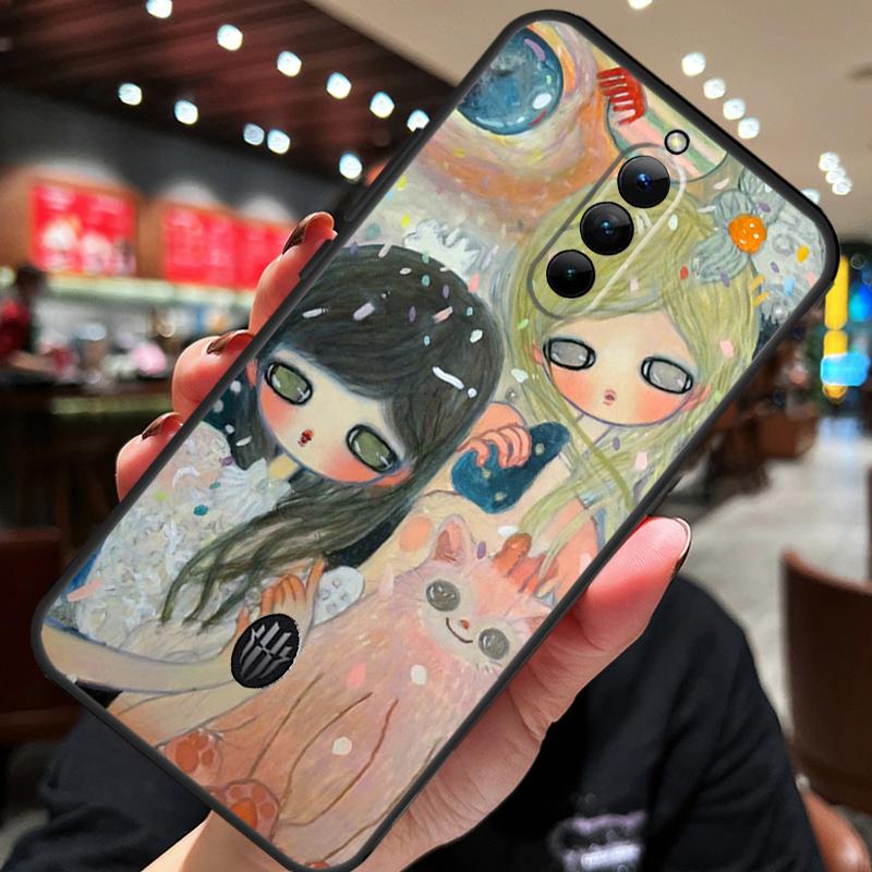 

Cartoon Aesthetic Aya Takano Case For ZTE Nubia Red Magic 8S 9S 10S 8 9 10 Pro Plus 6S 7S 6 7 Pro 5G 6R 11 Pro Plus Cover Red Magic 8S Pro