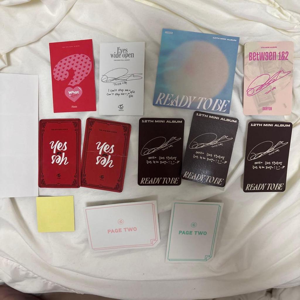 [USED] Twice Dahyun trading cards sold separately