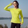 Yuebu Women's Thickened Breathable Grid Long Sleeve Running T-Shirt