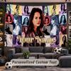 Wall Hanging Tapestry Custom NameLana Del Rey Pattern Personalized Printed Fabric Wall Decor