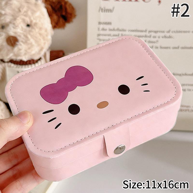 Leather  Jewelry Box Earrings Necklaces Rings Storage Box Travel Portable Ring Box Jewelry Organization Girls Gifts