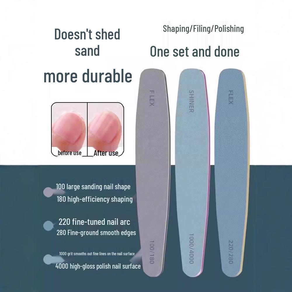 

Durable Nail Salon Manicure Sanding and Polishing Sponge File