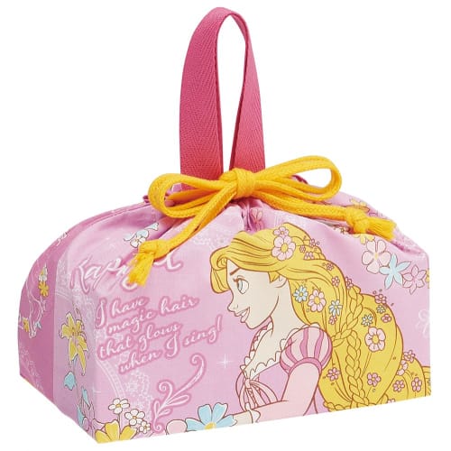 Skater Children's Lunch Box Drawstring Bag, Disney Tangled, Size 24, Made in Japan, KB7-A