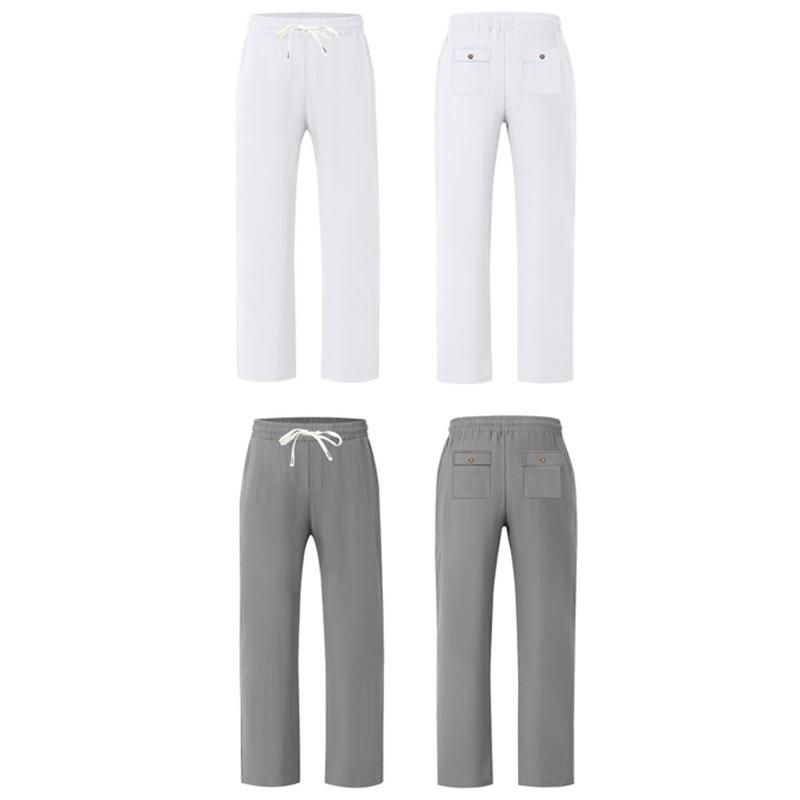 Mens Loose Wide Leg Breathable Casual Long Pants For All Seasons