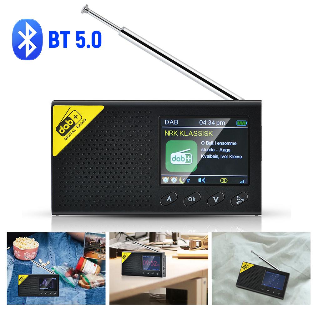 

Portable Digital Radio Bluetooth-compatible 5.0 2.4 inch LCD Display DAB/FM Receiver Rechargeable Lightweight Home Radio China Mainland