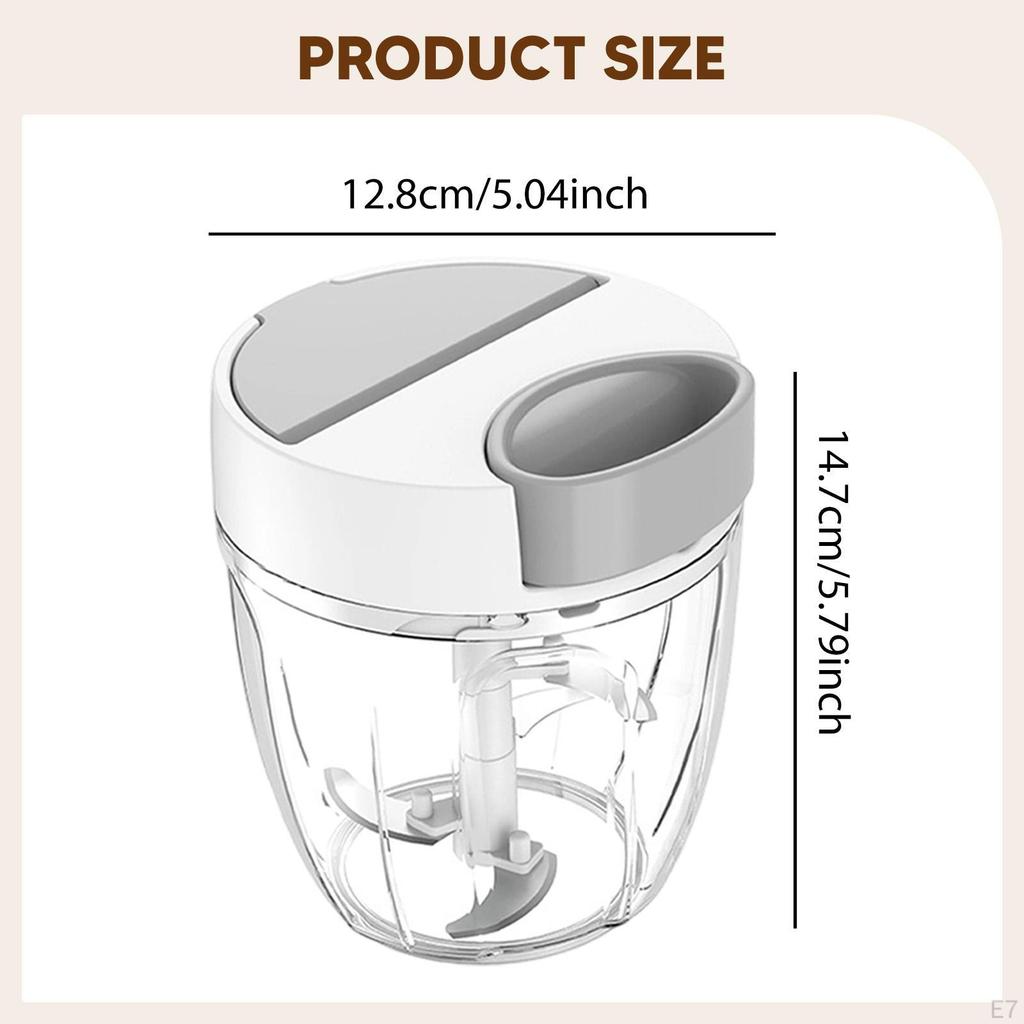 Garlic Mincer Manual Food Processor Hand Pull String Onion Cutter Vegetable Chopper for Fruits Chili