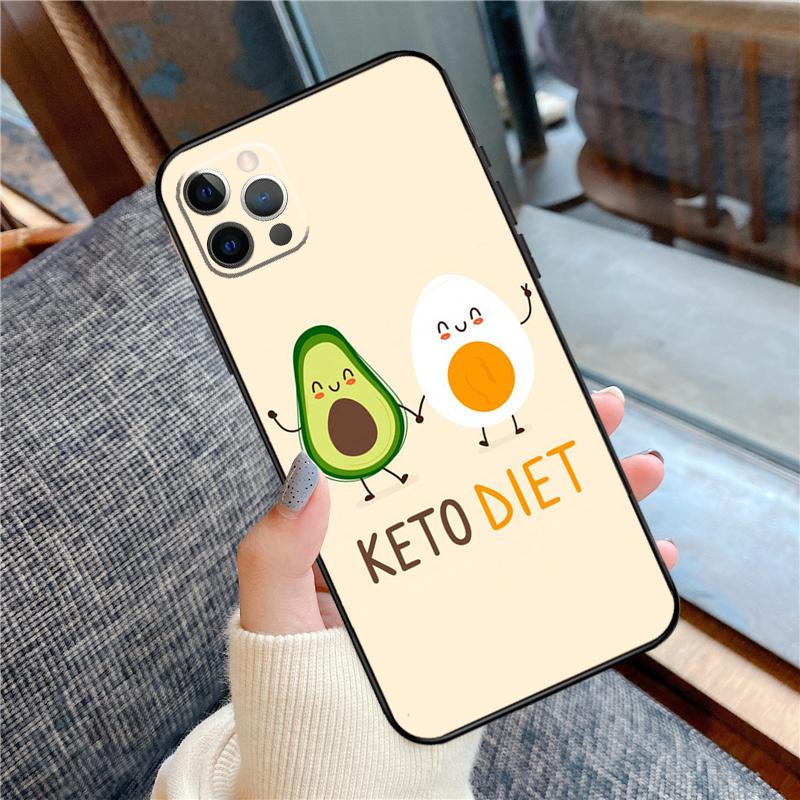 Cute Avocado Fruits Phone Case For iPhone 16 15 14 12 11 13 Pro Max 12 13 mini XR 15 16 Plus 16e Cover Shell