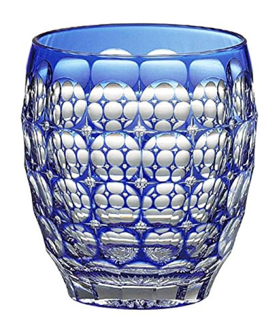 

Kagami Crystal Hydrangea Blue Rocks Edo by Traditional Craftsman Satoshi Glass, 240cc, Kiriko, Nabeya, T727-2684CCB