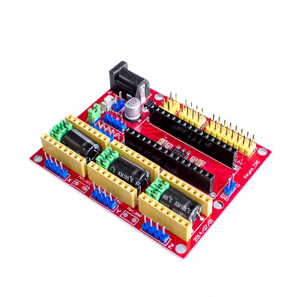 Станок для гравировки CNC Shield V4 3D-принтер + Nano 3.0 с USB-кабелем + 3 шт. Набор драйверов шаговых двигателей A4988 / DRV8825 Reprap для Arduino