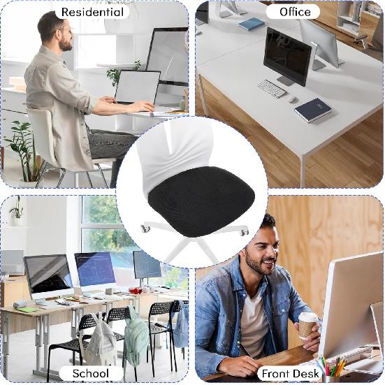 Computer Office Chair Seat Cover, Office Chair Covers Protective & Stretchable Universal Chairs Covers Elastic Stretch Computer Chairs Seat