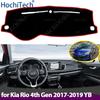 Car Dashboard Cover Avoid Light Pad Instrument Panel Mat Case Carpets for Kia Rio 4th Gen 2017 2018 2019 YB