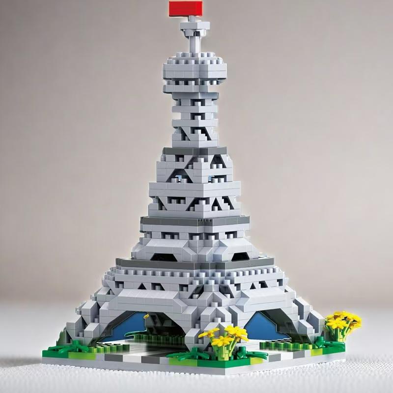 1890 Pieces of World-Famous Building Eiffel Tower Building Block Set Halloween Christmas and Thanksgiving Gifts