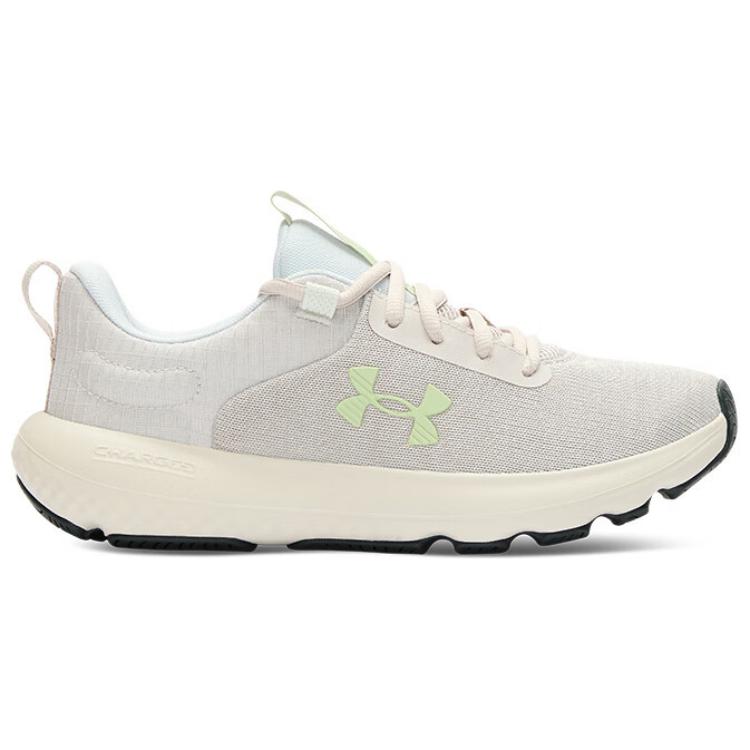 Under Armour Women's Charged Revitalize Breathable Supportive Running Shoes White/Grey/Green 3026683-104