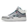 Anta Full Score Fabric Synthetic Leather Plush Comfortable Non-Slip Warm High-Top Skate Shoes Men Skate Shoes White Gray Blue 112448972-4