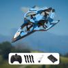Fixed-Wing RC Remote Control Airplane, Hunting Toy with 360-Degree Aerobatic Function, Lightweight
