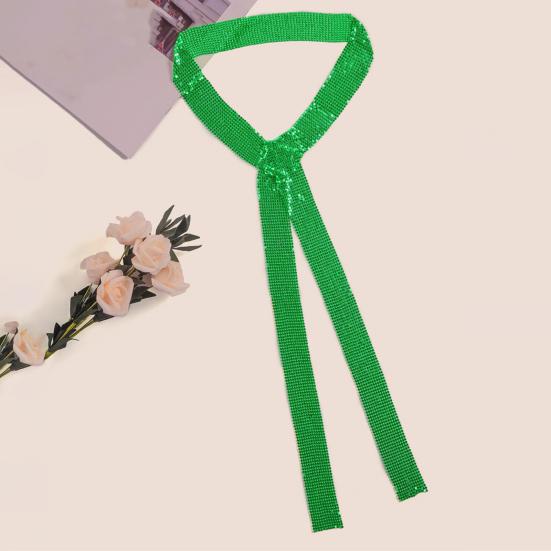 Metal Scarf Sparkling Sequin Thin Long Scarf Night Club Party Glittery Women Neck Wrap Neck Accessory