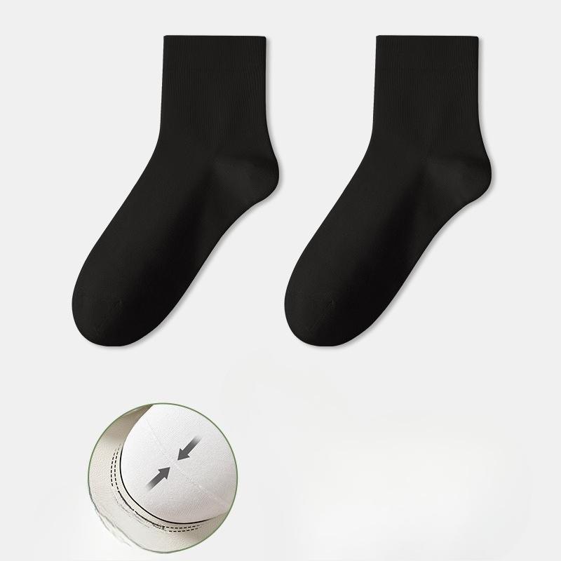 Female Spring and Autumn Deodorizing Sweat Absorbing Boneless Moon Tube Cotton Socks