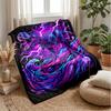 Electric Dinosaur Storm 1 Theme Blanket Lightweight Warm Flannel Blanket Decorative Throw Blanket for Home Decoration