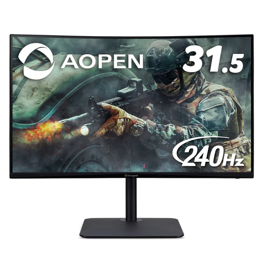 

AOPEN Gaming Curved Monitor 32HC5QRZbmiiphx 31.5 inch 240Hz 1ms VA Full HD PS4 FPS Suitable HDMI x 2 DisplayPort 3 Year Warranty Wide Viewing Angle
