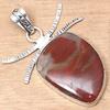 Pendant Designer Jasper Gemstone Valentine'Day Ethnic Silver Jewelry 2.25"