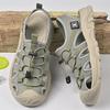 Fashion Walk Mens Sandals Men Summer Casual Shoes Outdoor Beach Flats Anti-collision Toe Hollow Out Roman Shoes Wading Aqua Sneakers