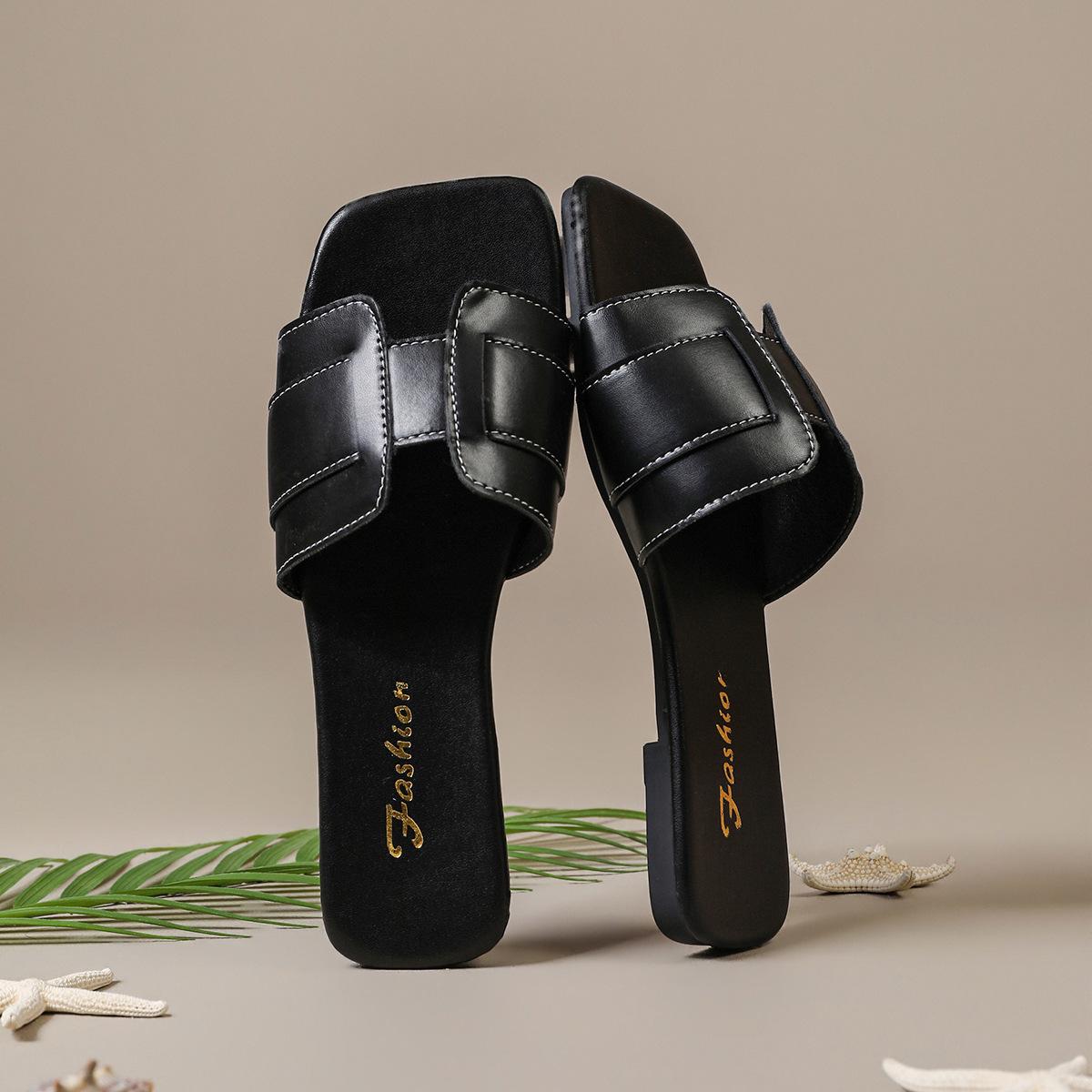 Flat Shoes, Women s Shoes, Simple Shoes, Casual Shoes, Slippers 35 чёрный