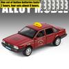 1/32 Volkswagen Santana Taxi Alloy Diecast Model Car Home Decoration Collectibles Miniature High Simulation Vehicle Holiday Gift