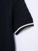 2025 Spring Women's European & American Fashion Eight-Strand Braid POLO Collar Knitwear