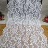 Width 24 Cm White Sexy Lace Trim Brocade Jacquard Stretchy Lace Fabric for Clothing Women Underwear and Lingerie