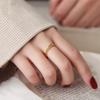 Vietnamese Sand Unique Gold Twisted Ring Subtle Simple Design Perfect For Couples Or Gifts