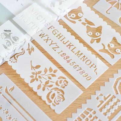 Creative Multifunctional Cartoon Strip Drawing Template & Ruler Set for Kids