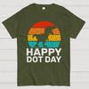 Happy International Dot Day Cotton Summer Casual Cool Loose T-Shirt