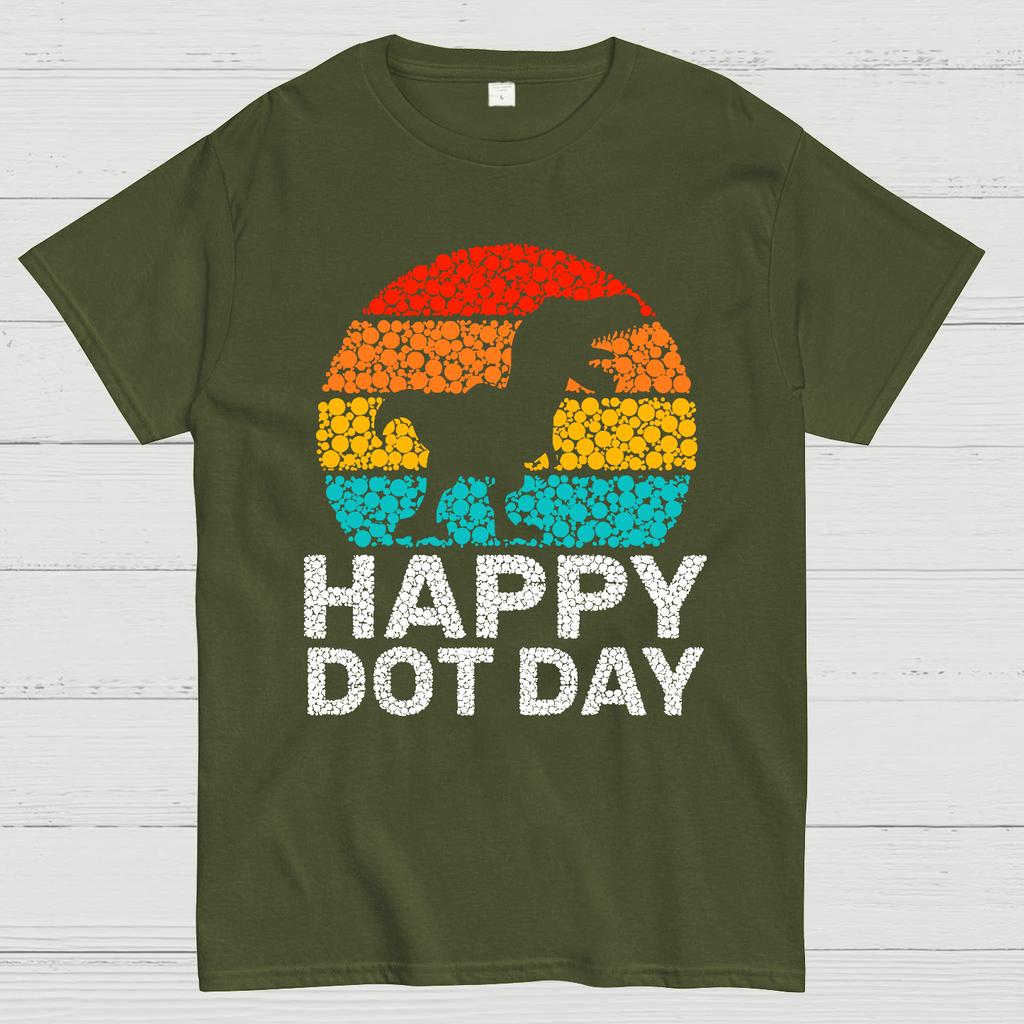 Happy International Dot Day Cotton Summer Casual Cool Loose T-Shirt